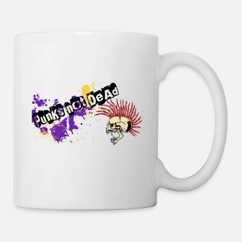 Punk not dead - Mug blanc - blanc