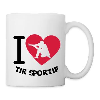 love shooting sports precision coeur2 - Mug - white - Right