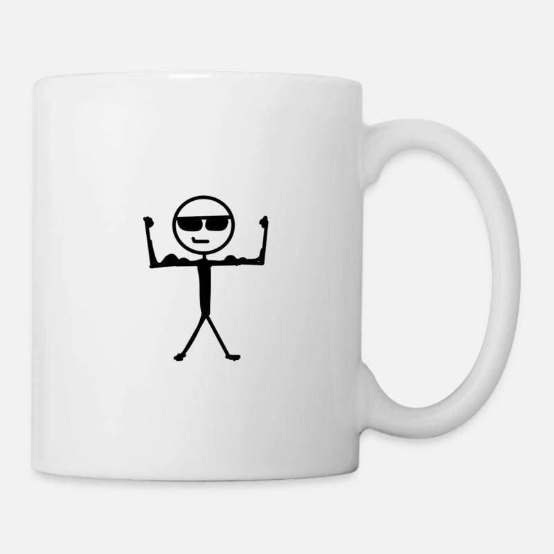 Starker Mann - Tasse - Weiß
