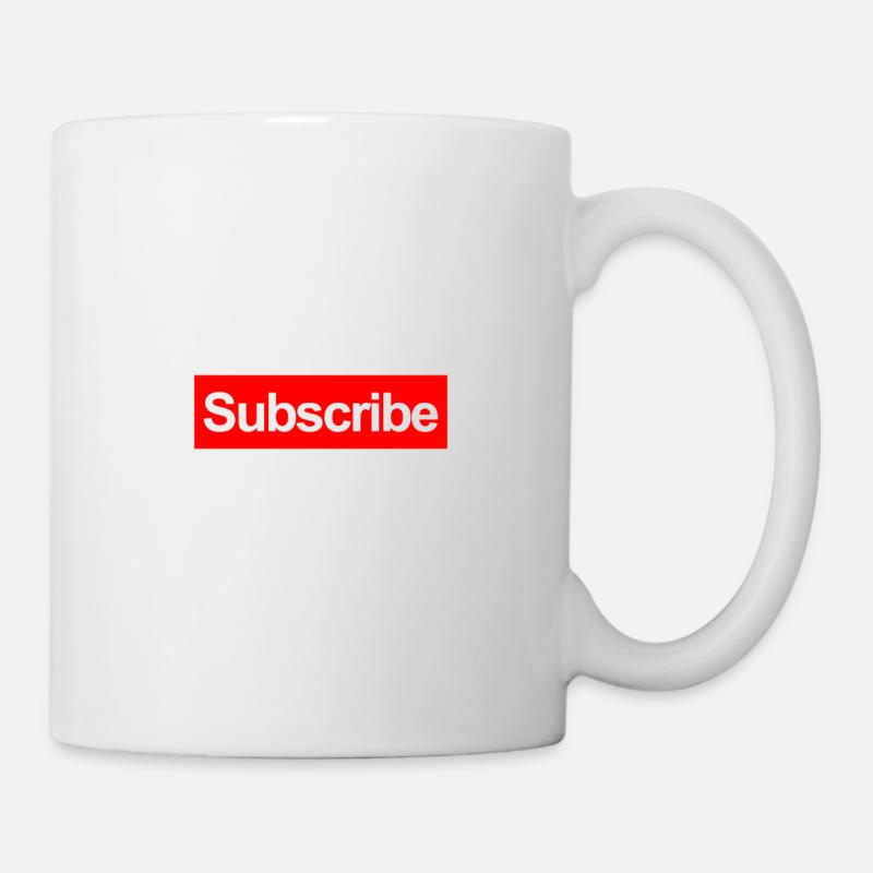 Subscribe - Tasse - Weiß