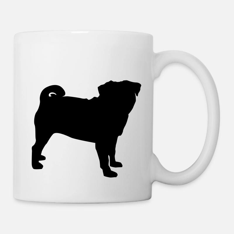 Mops - Tasse - Weiß