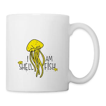 Die egoistische Qualle. Meer. Matrose. - Tasse - Weiß - Rechts