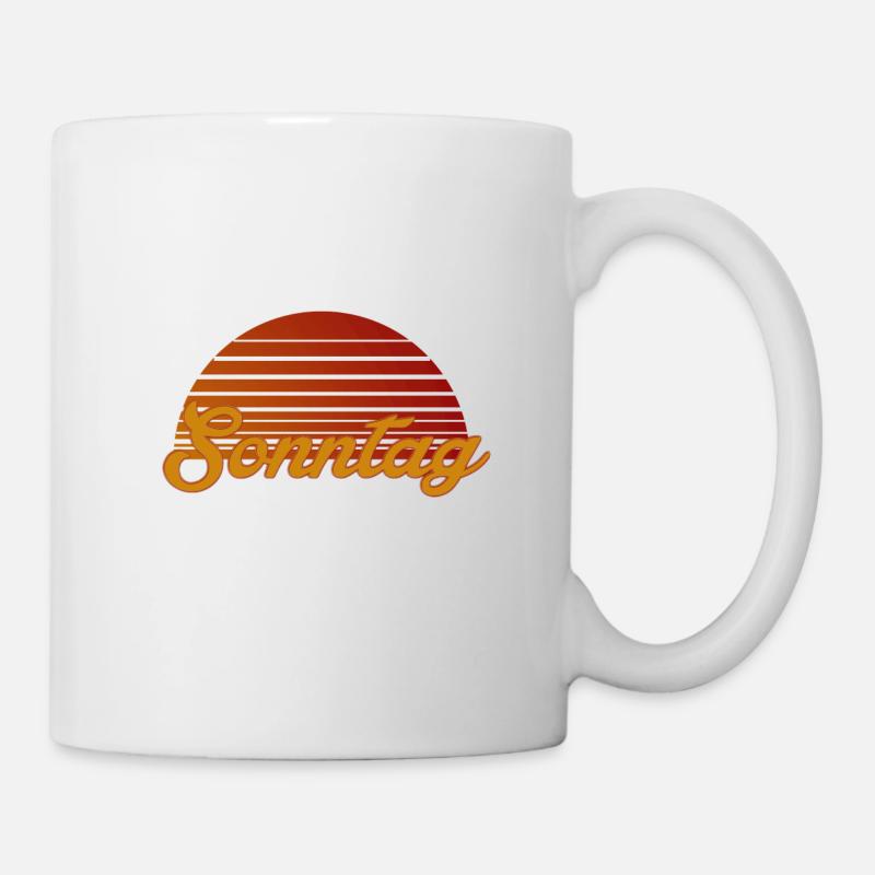 Dimanche - Mug blanc - blanc