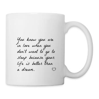 citations d'amour fr - Mug blanc - blanc - Droite