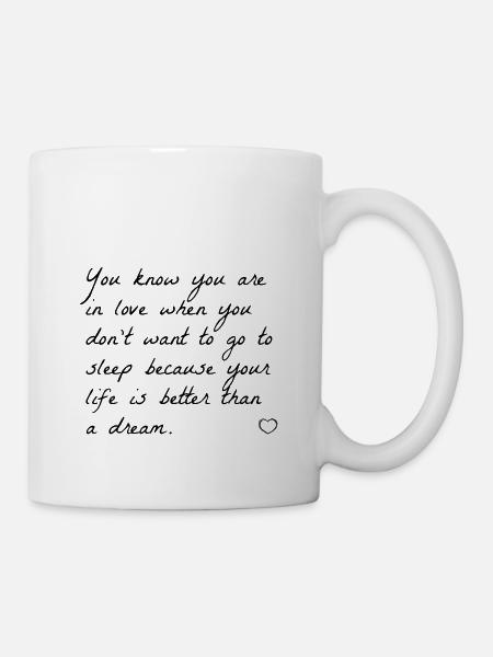 love quotes de - Tasse - Weiß
