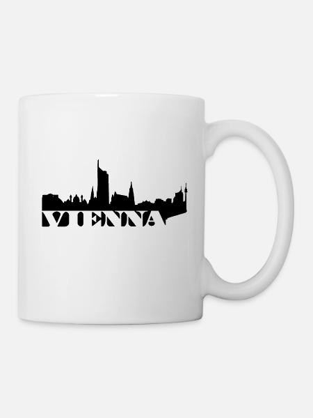 Vienna Skyline - Tasse - Weiß