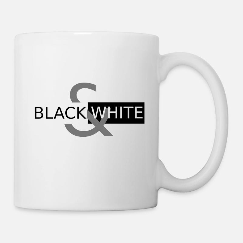 Black&White - Mug blanc - blanc