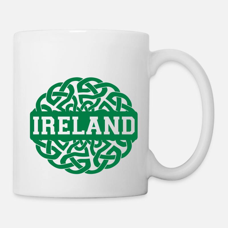 Knotwork Irlande - vient dans toutes les couleurs - Mug blanc - blanc