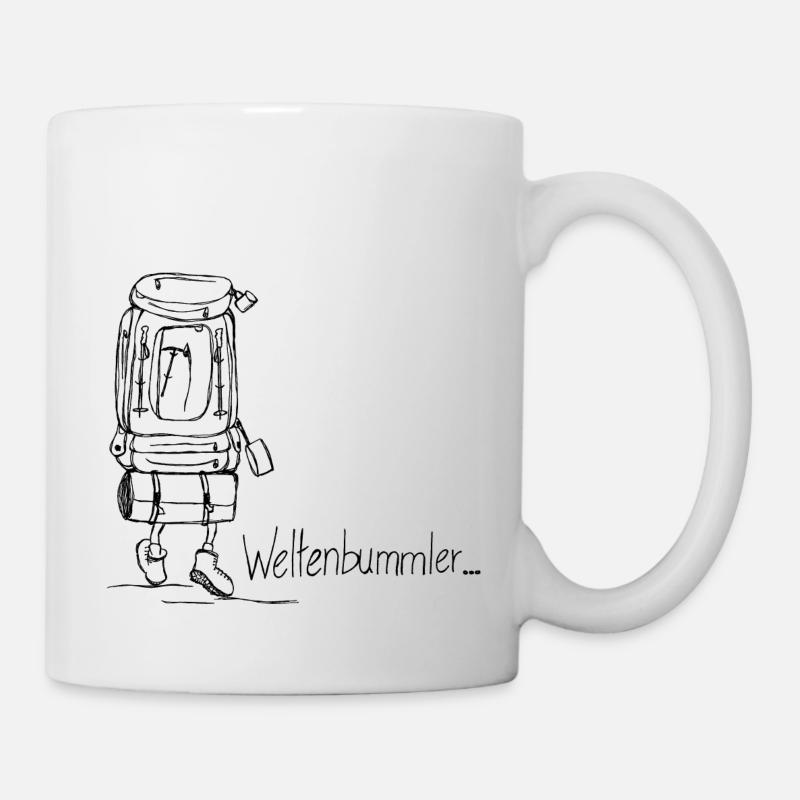 Globetrotter, Voyage - Mug blanc - blanc