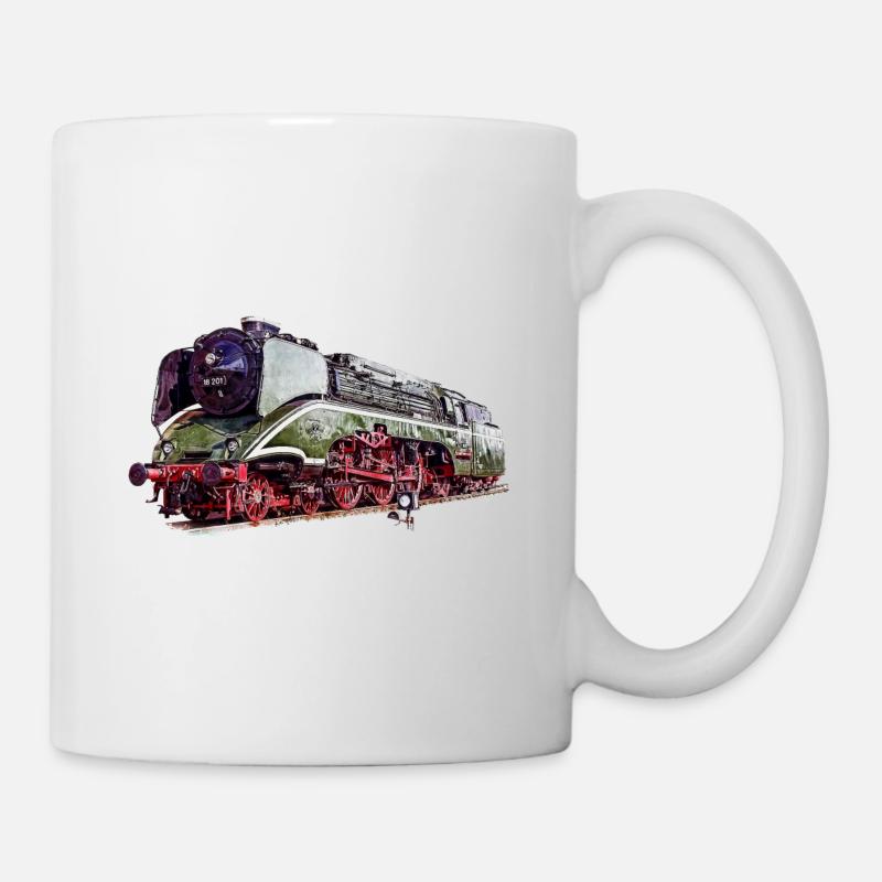 Dampflok 18 201 - Tasse - Weiß