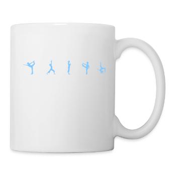 yoga siluetten yogi Sportdress Yogashirt - Tasse - Weiß - Rechts