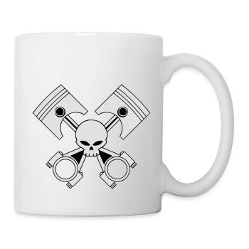 bikers engine - Tasse - Weiß - Rechts
