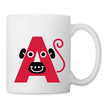 letter a - Tasse - Weiß - Rechts