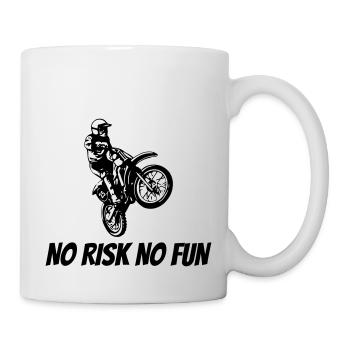 NO RISK NO FUN - Tasse - Weiß - Rechts