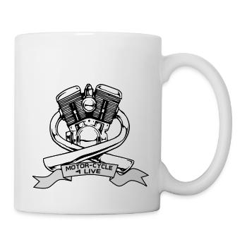 Motor - Tasse - Weiß - Rechts