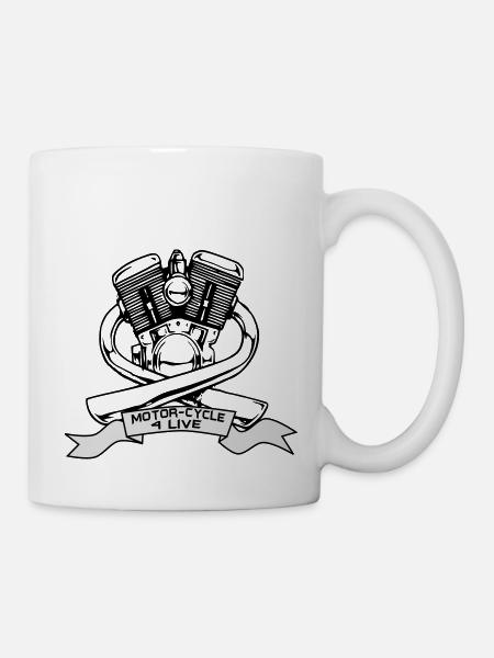 Motor - Tasse - Weiß