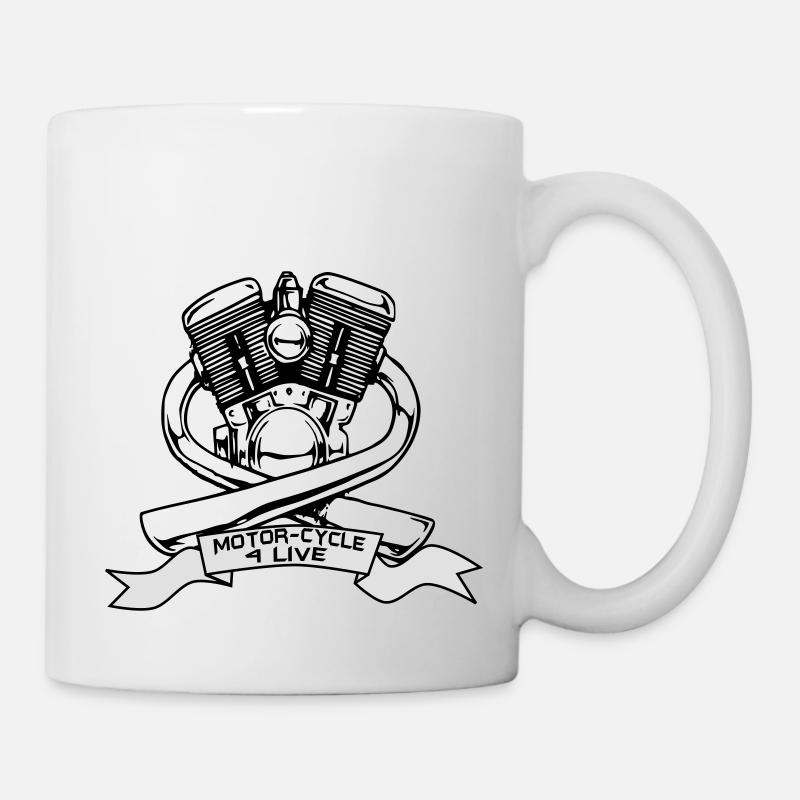 Motor - Tasse - Weiß