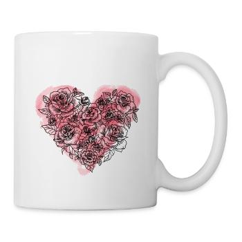 Heart Rose - Mug - white - Right
