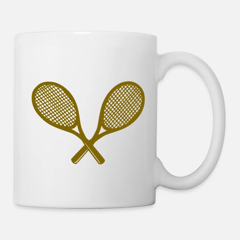 Tennisschläger - Tasse - Weiß