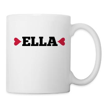 Ella with heart gift Valentine's Day - Mug - white - Right