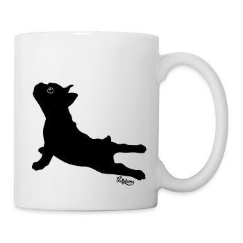 Aphrodite | Französische Bulldogge - Tasse - Weiß - Rechts