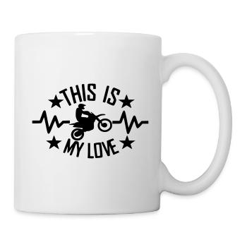This is my love Motocross - Mug - white - Right