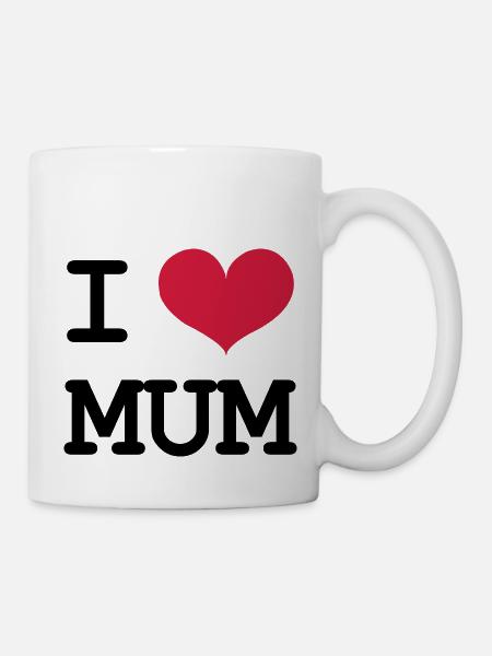 I Love Mum - Mug - white