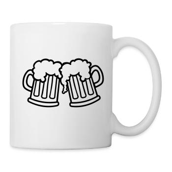 Bière - Mug blanc - blanc - Droite
