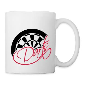 Darts Board Logo Design - Tasse - Weiß - Rechts