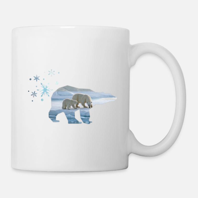 ours polaire - Mug blanc - blanc