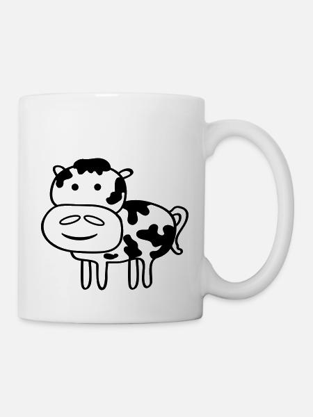 cow - Tasse - Weiß