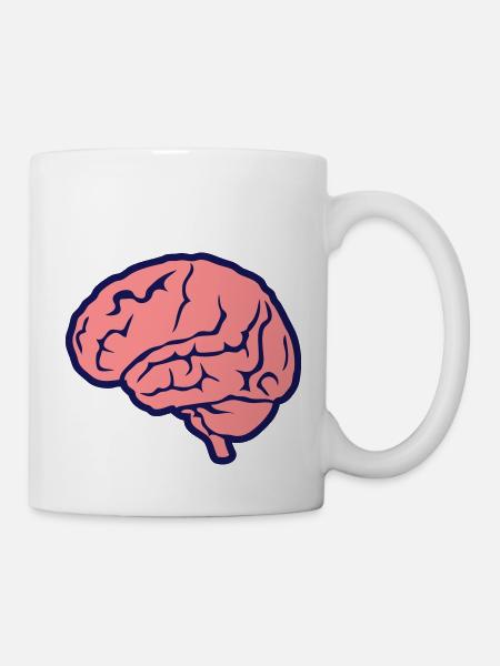menschliche Gehirn Gehirn Gehirn 1010 - Tasse - Weiß
