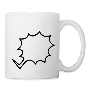 BD bulle phylactère cri annonce - Mug blanc - blanc - Droite