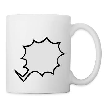BD exclamation - Mug blanc - blanc - Droite