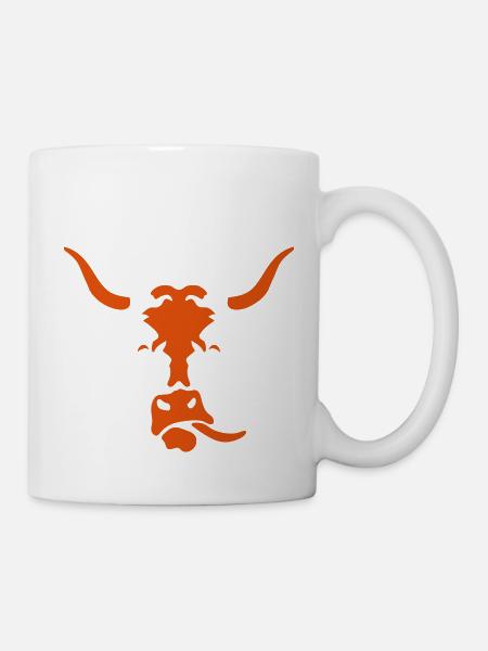 lustiger Kuhkopf - Tasse - Weiß