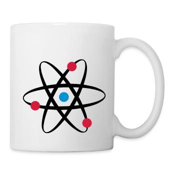 big bang atome physik - Tasse - Weiß - Rechts