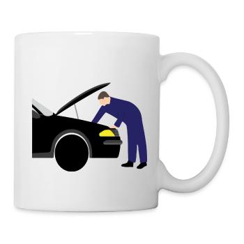 mechanic Automeachinker Workshop 3 687 - Mug - white - Right