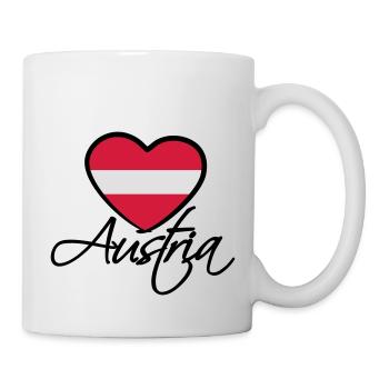Austria Love Heart - Mug blanc - blanc - Droite