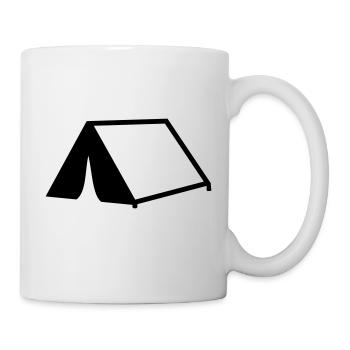 Zelt - Tasse - Weiß - Rechts