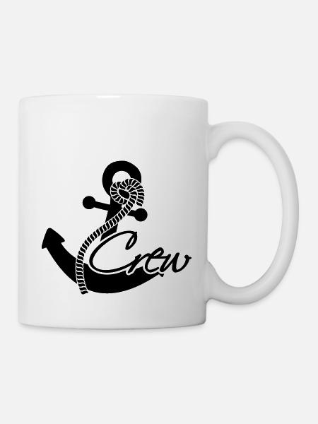 Crew Anker Abzeichen Rang - Tasse - Weiß