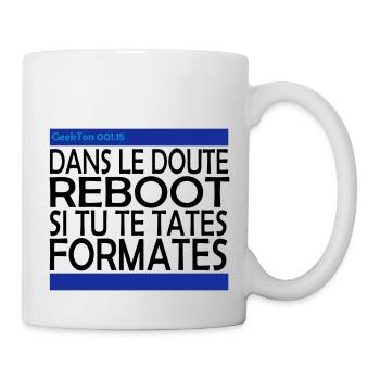 (15_doute_reboot) - Mug blanc - blanc - Droite