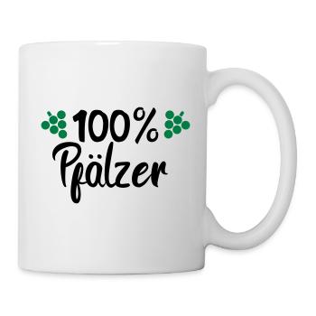 100% Pfälzer - Tasse - Weiß - Rechts