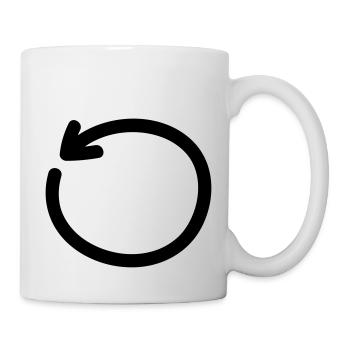 drehen_pfeil_f1 - Tasse - Weiß - Rechts