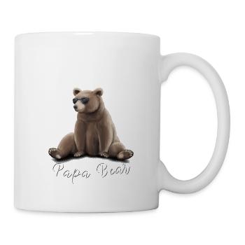 Grizzly Bear avec des lunettes de soleil. - Mug blanc - blanc - Droite