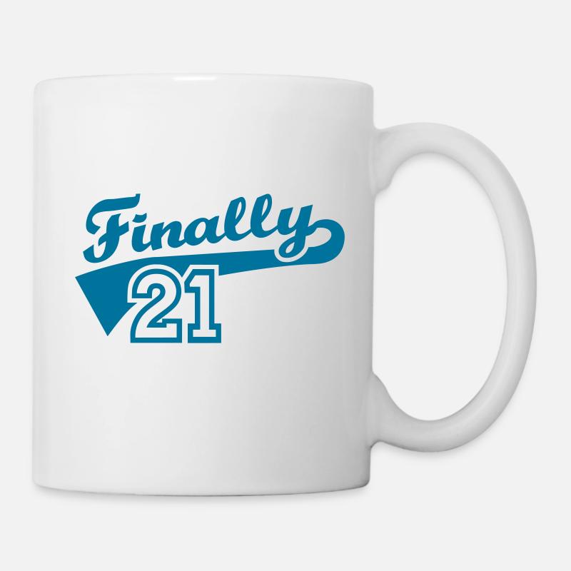 21. Geburtstag - Tasse - Weiß