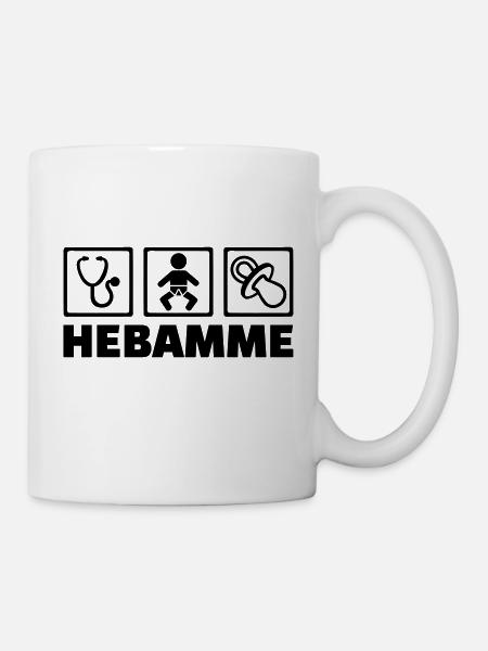 Hebamme - Tasse - Weiß