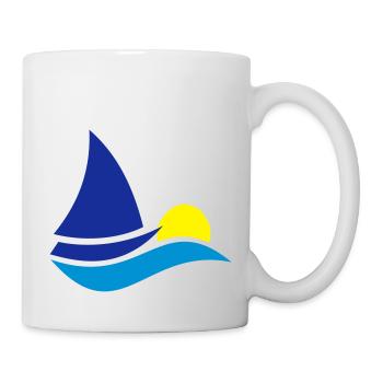 segelboot - Tasse - Weiß - Rechts
