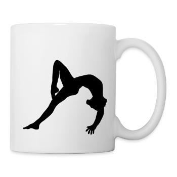 Turnerin, Bodenturnen, Kunstturnen - Tasse - Weiß - Rechts