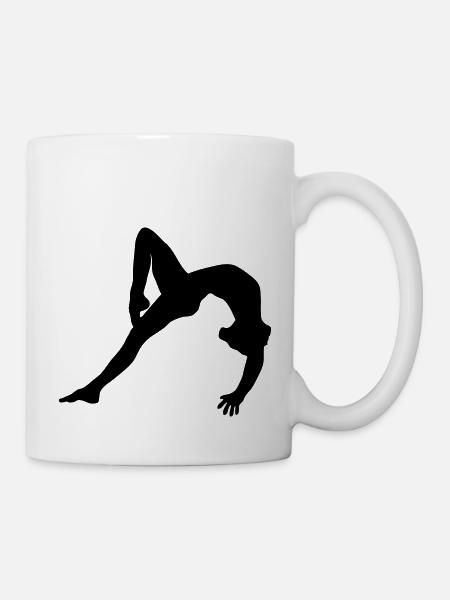 Turnerin, Bodenturnen, Kunstturnen - Tasse - Weiß