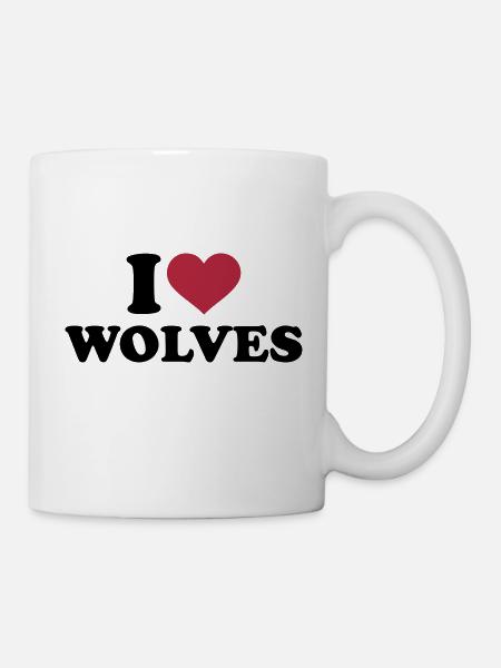 Wolf - Tasse - Weiß